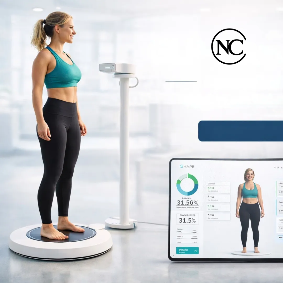 Body composition analysis for a weight loss programme
